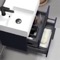 Blue Bathroom Vanity, Small, Floating, Modern, 24